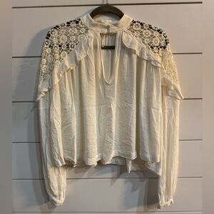 Free People Little Bit Of Love Knit Blouse
Size XS